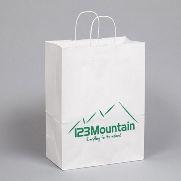 White Kraft Paper Custom PRINTED Sh